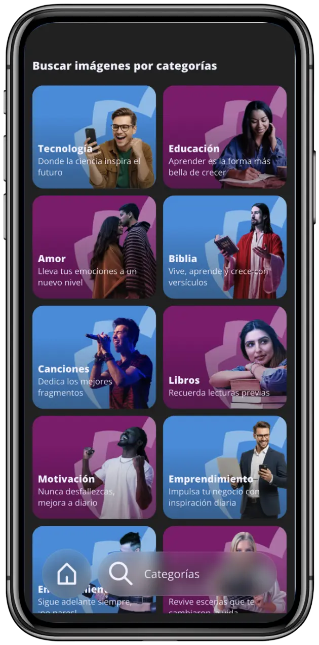 Explora categorías pensadas para cada emoción